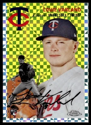 2023 Topps Chrome Platinum Anniversary X Fractor Refractor Louie Varland Rookie - Image 1 of 2