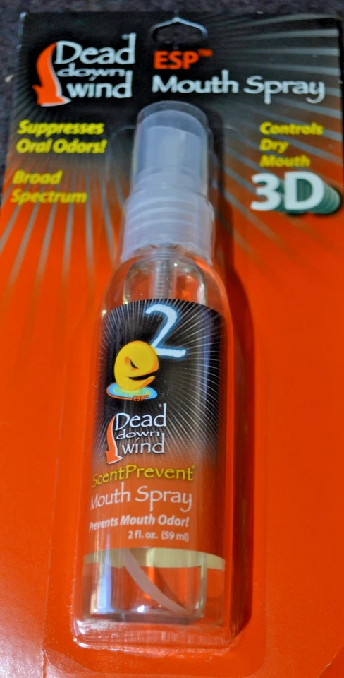DEAD DOWN WIND. ESP MOUTH SPRAY SUPRESSES ORAL ODORS.  2FL OUNCES - Image 1 of 1