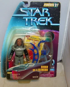 1997 PLAYMATES STAR TREK WARP FACTOR SERIES 2 SISKO AS A KLINGON FIGURE 65101 - Picture 1 of 2