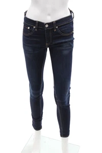 Rag & Bone Jean Womens Dark Wash Mid Rise Skinny Ankle Jeans Blue Denim Size 26 - Picture 1 of 7