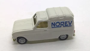 Norev 1:86 Renault 4 Caja Fourgonette Blanco Antiguo con Publicidad Norev (37) - Imagen 1 de 3