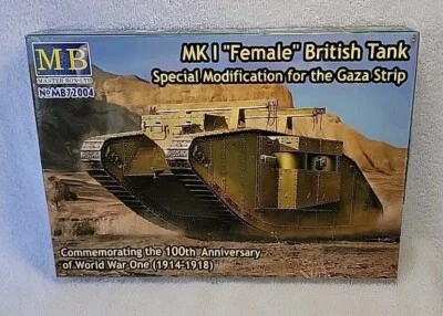 Kit Modelo Tanque Británico Master Box LTD MK I "Hembra" - NºMB72004 - 1/72 - Nuevo Foto 1 de 4