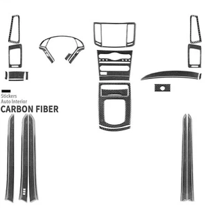 35Pcs Real Carbon Fiber Full Interior Trim Kits For Infiniti G35 G37 Sedan 07-13 - Foto 1 di 20
