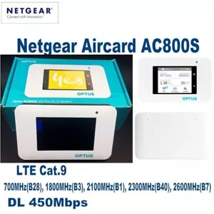 Netgear Aircard AC800S Cat9 450Mbps Portable 4G LTE Portable Mobile WIFI Hotspot - Picture 1 of 6