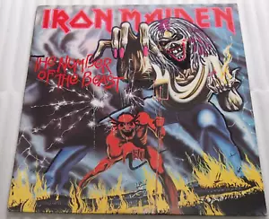 IRON MAIDEN the number of the beast EMI EMS-91034 VINYL LP Stereo - Picture 1 of 12