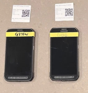 Lot of 2 Defective Samsung Galaxy S5 Active SM-G870W + G870 - Picture 1 of 3