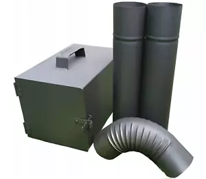 Räuchereiset Feuerstelle Rohre Rohrbogen Räucherofen Set - Bild 1 von 5
