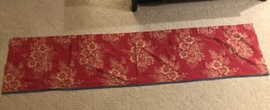 1 - CHAPS Ralph Lauren TELLURIDE Toile Valance Red Floral - Picture 1 of 4