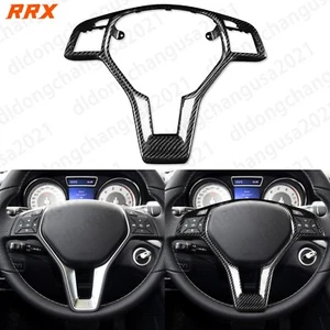 Cubierta de volante de fibra de carbono seca 3K para Benz W176 W204 W117 W212 W207 W218 - Imagen 1 de 13