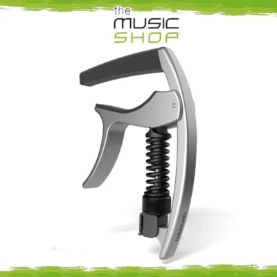 D'Addario Planet Waves Silver Tri-Action Guitar Capo Adjustable Tens - PW-CP-09S - image 1 of 4