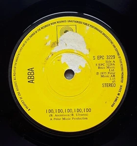 ABBA – I Do, I Do, I Do, I Do, I Do     1975  7" VINYL   NO STIG ANDERSON CREDIT - Picture 1 of 2