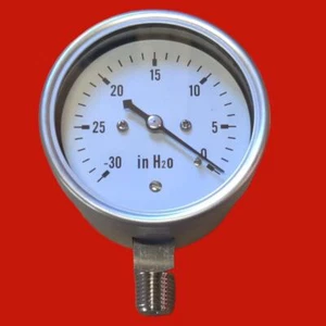 Pic Gauges LP1-SS-254-30V Low Pressure Gauge - Picture 1 of 5