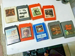 Vintage 8 Track Tapes lot of 9  assorted unable to test  - Picture 1 of 12