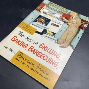 Vtg 1952 Estate Ranges Cookbook Art Of Grilling Baking Barbecuing Duncan Hines - Imagen 1 de 13