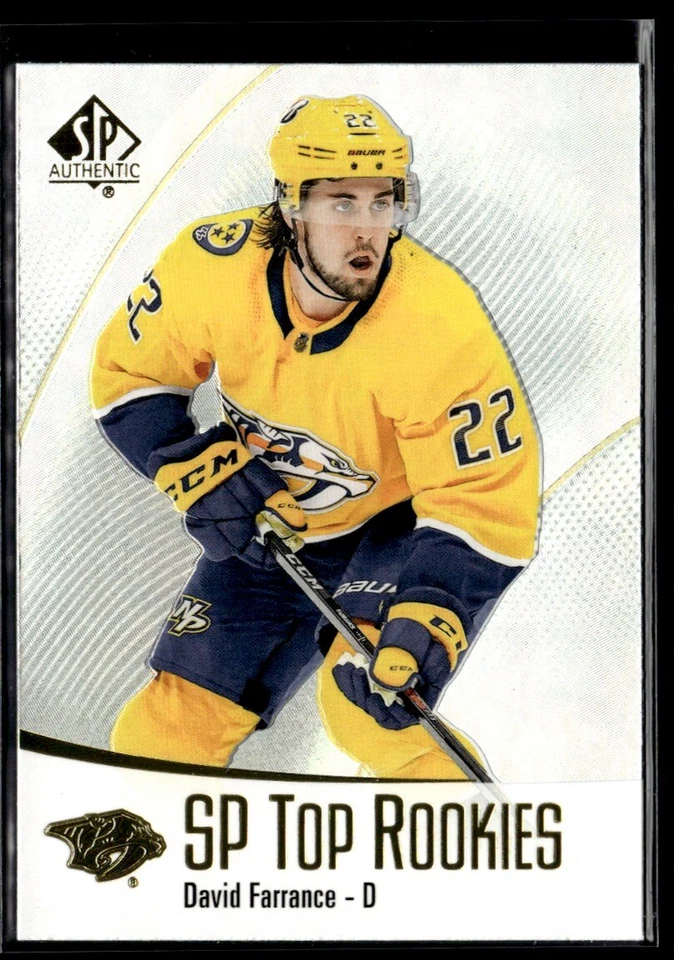 2021-22 Sp authentic Top rookies David Farrance #TR-47 H4R3D - Image 1 of 2