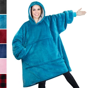 Sudadera Manta Sherpa Revestimiento Peluche Cómoda Lanza Sudadera con Sudadera con Bolsillo - Imagen 1 de 57