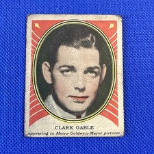 Clark Gable 1930s Shelby Gum Hollywood Picture Stars Trading Card #15