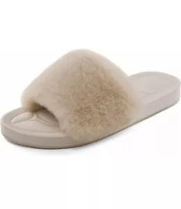 DREAM PAIRS Women Slide Open Toe Sandals Slippers Comfort Slip On House Shoes - Picture 1 of 1