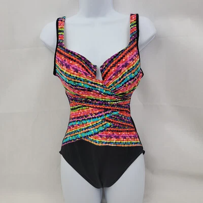 MIRACLESUIT Womens Swimsuit 6? One Piece ESCAPE Night Lights Layered Beach - Image 1 of 4
