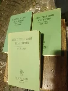 Hegel Lezioni sulla storia della filosofia La Nuova Italia Vol. 2 e Vol 3/1 e3/2 - Picture 1 of 9