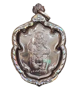 Pu Chao Tiger Sming LP Chanai Amuleto Tailandés Potente Protección Kong Krapan C05 - Imagen 1 de 15