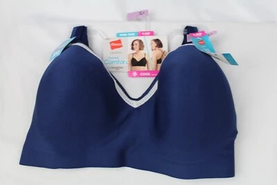 Sujetador convertible Hanes Signature Smooth Comfort Wire-Fee blanco marino W199 XL+ Foto 1 de 4