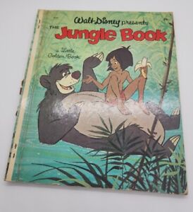 Vintage 1967 a Little Golden Book- D120-  Walt Disney presents The Jungle Book