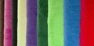 57/58" TERRY CHENILLE Fabric - 14 Colors Available - 100% Cotton 10 Oz. Weight - Picture 1 of 15