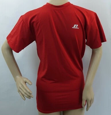 Camiseta deportiva ajustada RUSSELL manga corta gris/negro/azul marino/rojo dri-power, juventud Foto 1 de 2