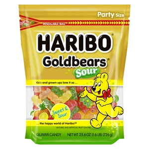 HARIBO Gold-Bears Sour Gummy Candy, 25.6 oz - Picture 1 of 5