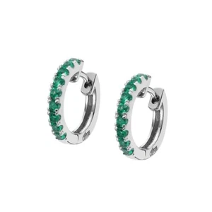 Pendientes aro Lotus Silver Colors con circonitas verdes LP1993-4/2 - Bild 1 von 1