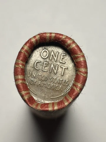 Wheat Penny Roll Capped with 1909 VDB and Indian Head Cent Collector Coins NICE! Cover
