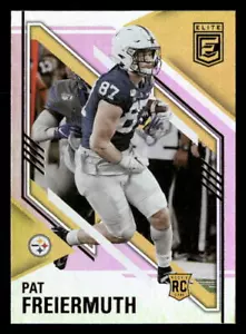 2021 Donruss Elite Pat Freiermuth #118 PINK RC Pittsburgh Steelers - Picture 1 of 2
