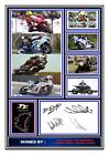 (555) joey william robert michael dunlop tt signed a4 photo unframed/framed @@@@