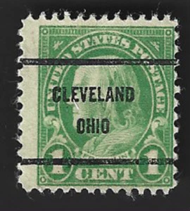 Scott# 632 1c Franklin precancel - CLEVELAND OHIO ~ (A-2) - Picture 1 of 2