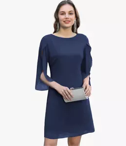 GRACE KARIN Women's Chiffon Cocktail Dress Wedding Guest Party SZ XL PLEASE READ - Picture 1 of 4
