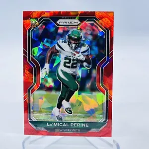 2020 Panini Prizm NFL Cracked Ice Red Lamical Perine NewYork Jets - Picture 1 of 1