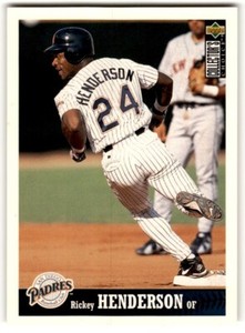 1997 Collector's Choice Rickey Henderson #211 San Diego Padres