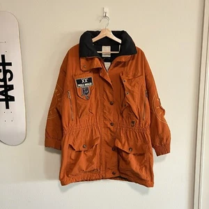 Vintage Bogner Mille Migla Expedition Tour Orange Full Zip Ski Jacket Rare 90s - Picture 1 of 9