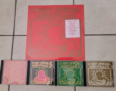 A Very Special Christmas 1987 Madonna Sting Shrink Wrap & Hypersticker 4 CD'sNEW - Image 1 of 4