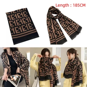 Women Imitation Cashmere Scarf Knitted Scarf Fashion Warm Scarf Winter Acessory - Picture 1 of 20