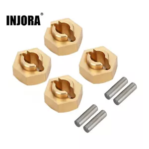 INJORA 7mm Brass Wheel Hex Hub Extenders for Axial SCX24 AX24 - Picture 1 of 11