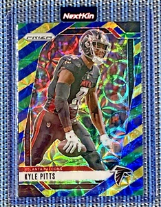 2024-2025 Panini Prizm FOOTBALL Kyle Pitts Choice Blue Yellow and Green #13 SSP. - Foto 1 di 2