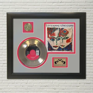 Cure Love Song Framed Picture Sleeve Gold 45 Record Display - Picture 1 of 5
