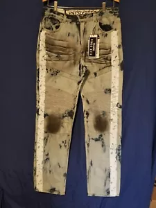 Encrypted Herren Gr. 32 x 30 Bleach Washed Distressed Destroyed Jeans Neu Mit Etikett - Bild 1 von 5