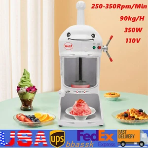 Ice Cub Shaved Ice Machine Commercial Ice Shaver Snow Cone Maker Premium Qualit - Picture 1 of 13