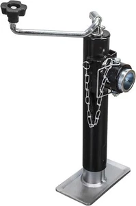 Remolque giratorio de montaje en tubo oscilante con tubo de soldadura de capacidad 2000 lb gato negro - Imagen 1 de 6