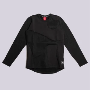 Nike Felpa Girocollo Uomo TG L Tripla Nera Hypermesh 830649-010 - Foto 1 di 8