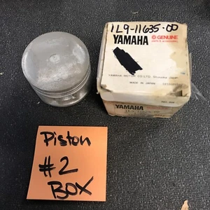 1976 1977 Yamaha XS360 XS360-2 OEM 1st O/S 0.25 Piston 1L9-11635-00 OLD STOCK - Picture 1 of 12
