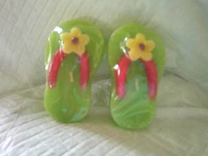 Adorable Pair of Flip-Flop Sandles Candles Vintage ( please read ) - Picture 1 of 8